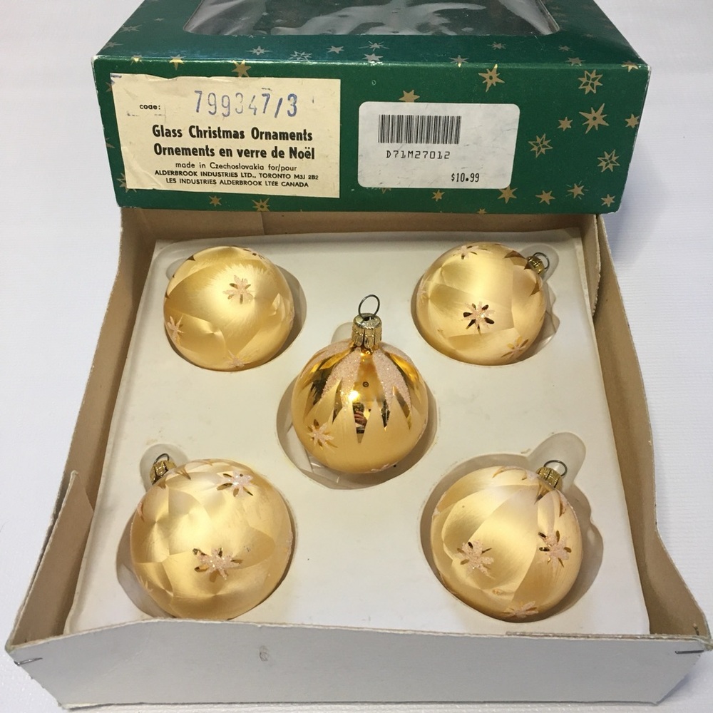 Alderbrook Christmas Ornaments Set of 5